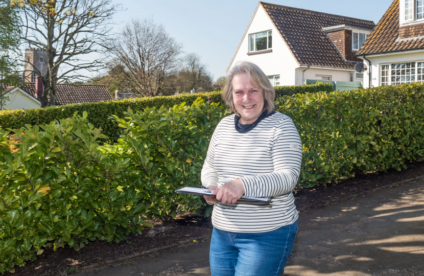 Patsy Hayman canvassing.